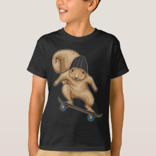Eekhoorn Skater Skateboard Sport T-shirt