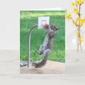 eekhoorn slam dunk kaart (Gele Bloem)