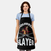 Eekhoorn Slayer Squirrel Hunting Humor Schort (Gedragen)