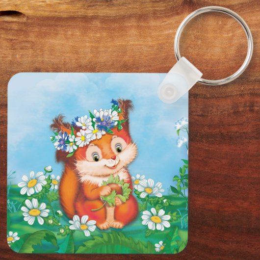 eekhoorn   sleutelhanger (Achterkant)