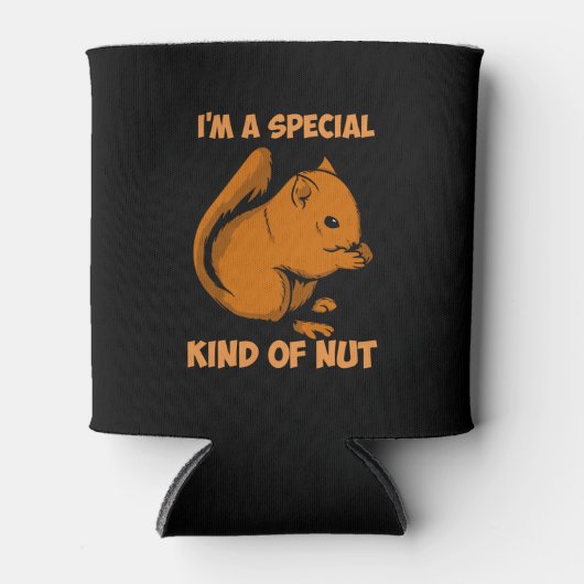 Eekhoorn - speciaal soort nut blikjeskoeler (Voorkant)