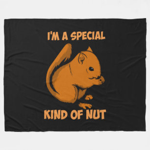 Eekhoorn - speciaal soort nut fleece deken