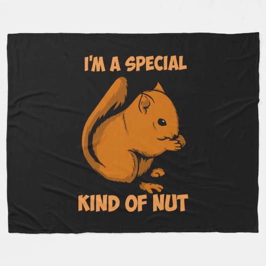 Eekhoorn - speciaal soort nut fleece deken (Voorkant (Horizontaal))