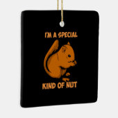 Eekhoorn - speciaal soort nut keramisch ornament (Rechts)