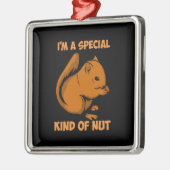Eekhoorn - speciaal soort nut metalen ornament (Links)
