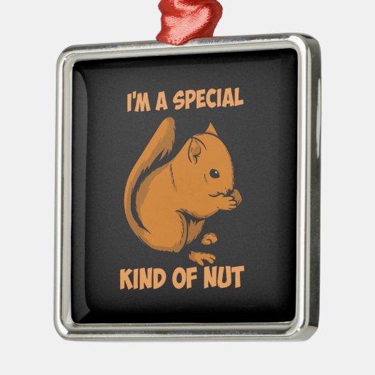 Eekhoorn - speciaal soort nut metalen ornament (Links)