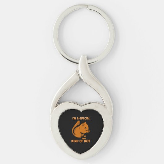 Eekhoorn - speciaal soort nut sleutelhanger (Voorkant)