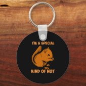 Eekhoorn - speciaal soort nut sleutelhanger (Voorkant)