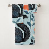 Eekhoorn Spring Flowers Art Bad Handdoek (Insitu)