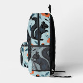 Eekhoorn Spring Flowers Art Bedrukte Rugzak (Rechts)