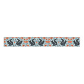 Eekhoorn Spring Flowers Art Grosgrain Lint (Voorkant)