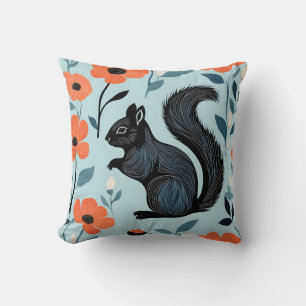 Eekhoorn Spring Flowers Art Kussen