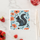 Eekhoorn Spring Flowers Art Servet (Insitu)