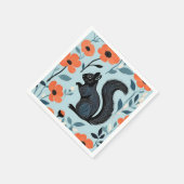 Eekhoorn Spring Flowers Art Servet (Hoek)