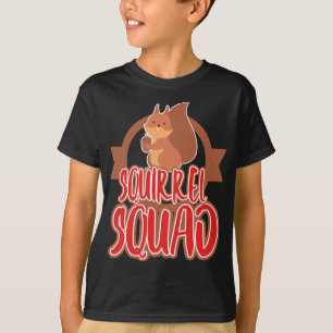 Eekhoorn Squad Grappig Schattig Huisdier Kerstmis T-shirt