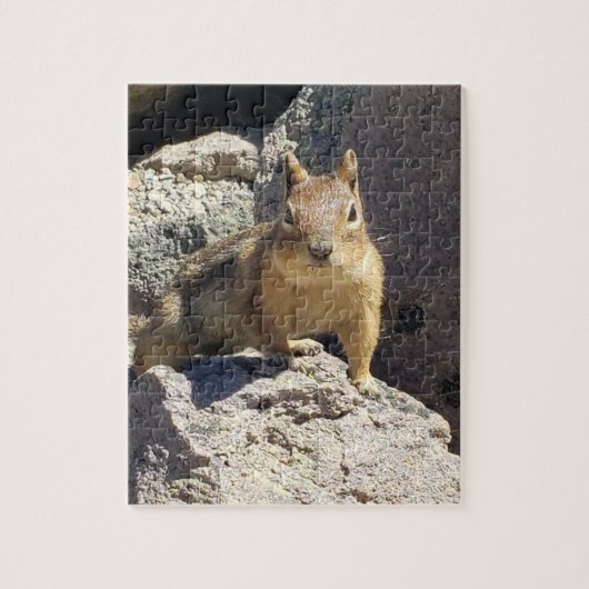 Eekhoorn Starend Duel Legpuzzel (Verticaal)
