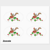 Eekhoorn Stickers met Toadstools Stickers (Vel)