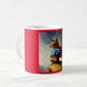 Eekhoorn Superhero Koffiemok (Voorkant links)