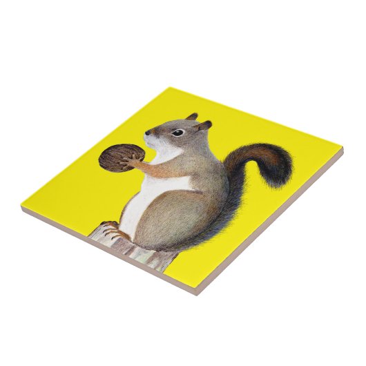 eekhoorn tegeltje (Zijkant)