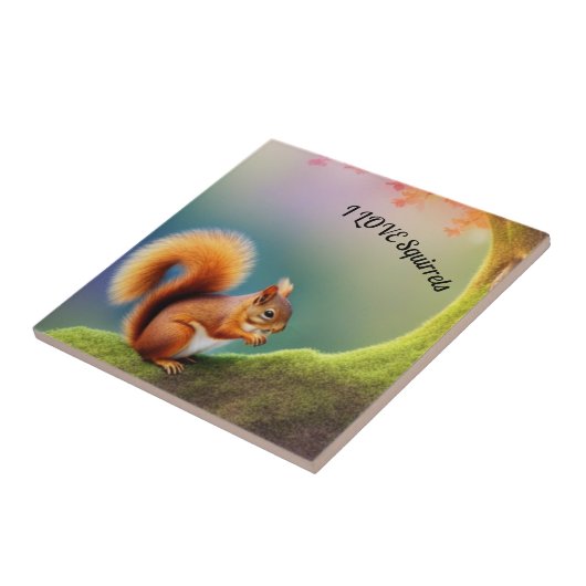 eekhoorn tegeltje (Zijkant)