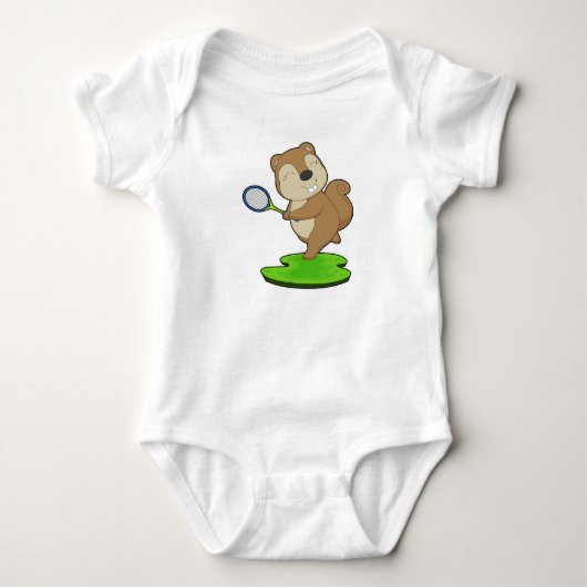 Eekhoorn Tennis Tennisracket Romper (Voorkant)