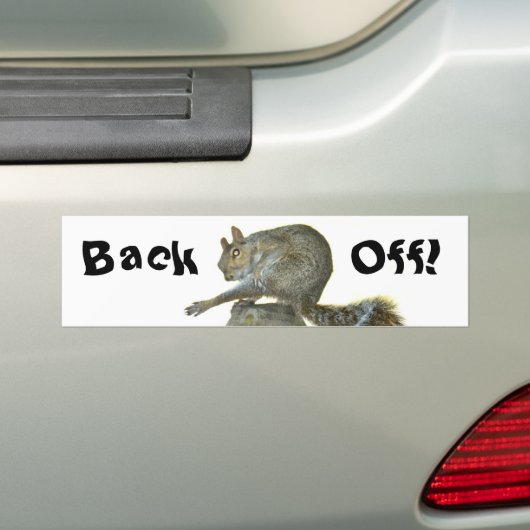 Eekhoorn Terug Bumpersticker (Op auto)
