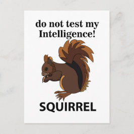 Eekhoorn test mijn intelligentie niet briefkaart