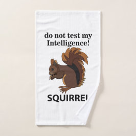 Eekhoorn test mijn intelligentie niet handdoek