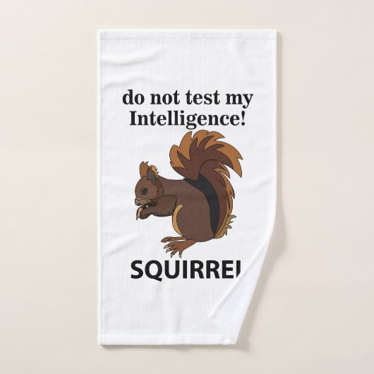 Eekhoorn test mijn intelligentie niet handdoek (Handdoek)
