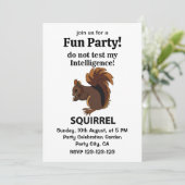 Eekhoorn test mijn intelligentie niet kaart (Staand voorkant)