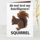 Eekhoorn test mijn intelligentie niet kaart (Gele Bloem)