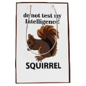 Eekhoorn test mijn intelligentie niet medium cadeauzakje (Voorkant)