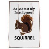 Eekhoorn test mijn intelligentie niet medium cadeauzakje (Achterkant)
