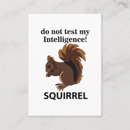 Eekhoorn test mijn intelligentie niet visitekaartje