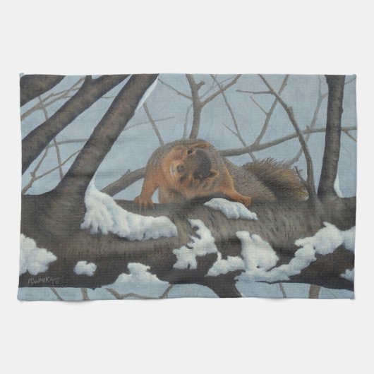 eekhoorn theedoek (Horizontaal)