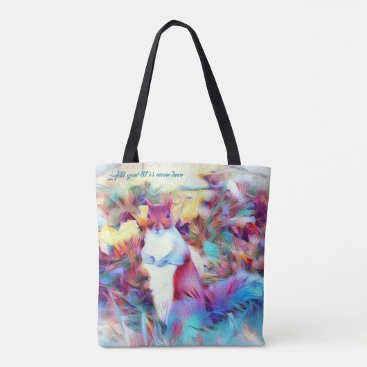 eekhoorn tote bag (Achterkant)