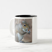 eekhoorn tweekleurige koffiemok (Voorkant links)