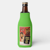 Eekhoorn uit de kosmos flesjeskoeler (Fles Voorkant)