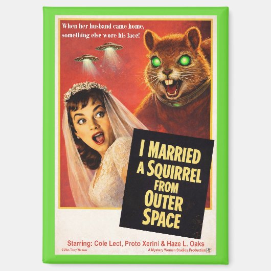Eekhoorn uit de kosmos parodie magneet (Voorkant)