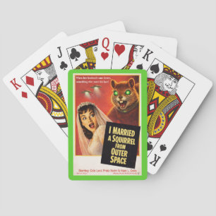 Eekhoorn uit de kosmos parodie pokerkaarten