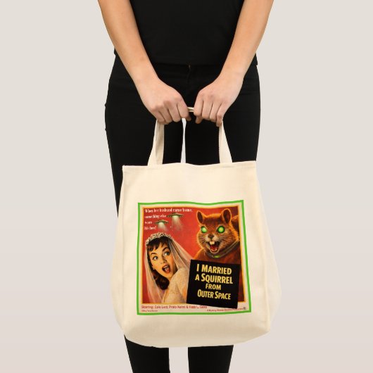 Eekhoorn uit de kosmos parodie tote bag (Voorkant (product))
