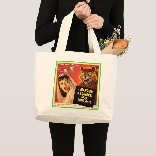Eekhoorn uit de Ruimte Grote Tote Bag (Voorkant (product))