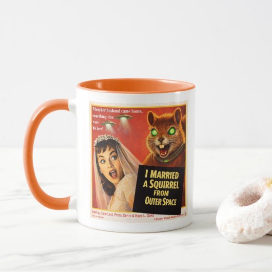 Eekhoorn uit de Ruimte Mok (Met donut)