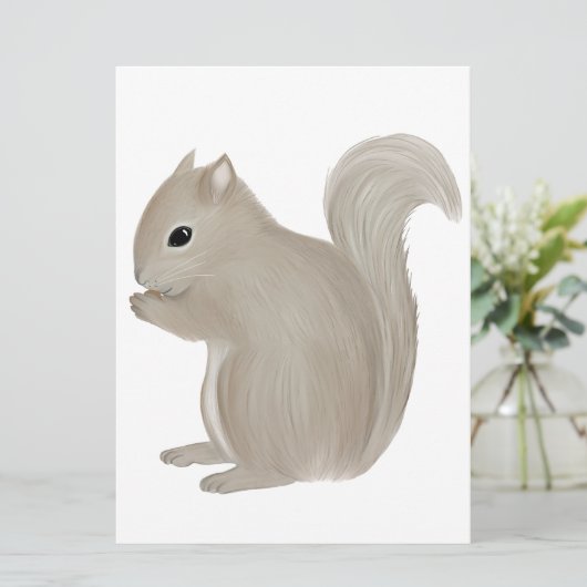 Eekhoorn, uitgesneden kaart (Staand voorkant)