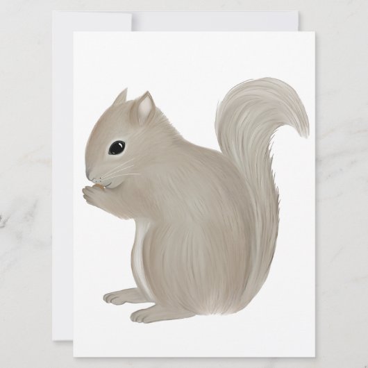 Eekhoorn, uitgesneden kaart (Voorkant)