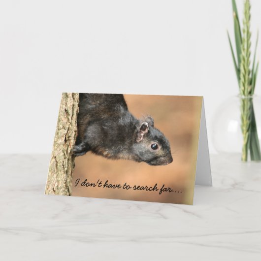 Eekhoorn Vaderdag Kaart (Voorkant)