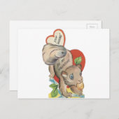 eekhoorn Valentijn Feestdagenkaart (Voorkant / Achterkant)