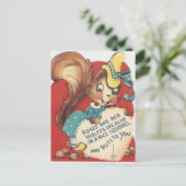 eekhoorn Valentijn Feestdagenkaart (Staand voorkant)