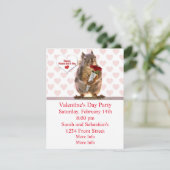 Eekhoorn Valentijn Feestdagenkaart (Staand voorkant)
