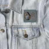 Eekhoorn Valentijnsdag Vierkante Button 5,1 Cm (In situ)